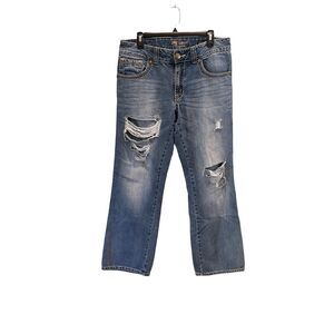 Wrangler Rock 47 distressed boot cut jeans - 32x32